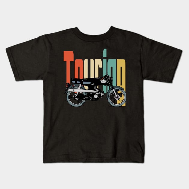 Touring motorcycle Kids T-Shirt by RiyanRizqi